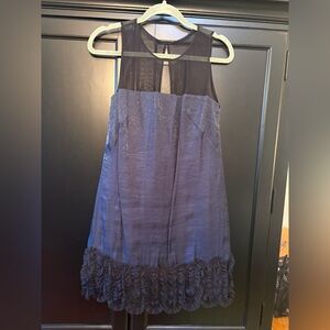 London Times Black and Gray Dress